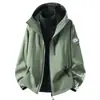 Jaqueta Outdoor Luotuo Estilo Igual para Mulheres, Conjunto de Duas Peças Três em Um à Prova de Vento e Impermeável para Outono e Inverno, Roupa de Trabalho para Viagem e Montanhismo Masculina