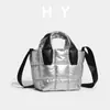 Bolso Original para Mujer Dongdaemun de Corea del Sur Simple Ligero de Nailon Acolchado de Mano Hombro Cruzado Combinable Bolso de Mano