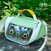 Bolsa de Salida para Mascotas Pequeñas Transfronteriza de Amazon Bolso de Hombro Portátil a Prueba de Viento Bolso Cruzado para Mascotas Jaula de Hámster Listo para Enviar