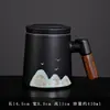 Taza de Agua Pintada a Mano Estilo Chino Mil Li Jiangshan Wenchuang Taza de Oficina Taza de Té de Negocios Juego de Regalo de Acompañamiento Cerámico