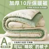 Colcha de otoño e invierno, adecuada para todas las estaciones, para dormitorios de estudiantes, colcha de aire acondicionado para una persona, engrosada para abrigar, colcha de algodón de invierno