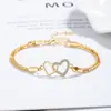 Pulseira Amor Chopin para Mulheres Prata 925 Pulseira de Coração Entrelaçada Moda Ins Design Elegante de Nicho Joias