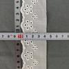7-10cm Encaje Bordado de Algodón Adorno de Encaje Hueco Dobladillo de Falda Accesorios de Ropa al por Mayor Tira Perforada de Seda de Leche
