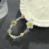 Capa de celular com girassol de verão vazado de gatinho, cordão, pingente de câmera CCD, decoração, pulseira de miçangas DIY