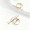 Joyería de Mano de Venta Caliente Transfronteriza Europea y Americana, Anillos de Línea Geométrica de Moda y Simples, Joyería de Anillos Articulados Apilables de Gama Alta para Mujer