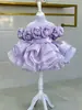 Vestido de Princesa para Niña 2026 Nuevo Modelo de Satén Pasarela Hombros Descubiertos Transfronterizo Costume de Performance Europeo y Americano Venta al por Mayor