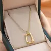 Colección de Collares de Acero de Titanio, Frescos y Hermosos, No se Desvanecen en Verano, Acero Inoxidable Lavable, Sensación de Alta Gama, Cadena para Clavícula de Mujer
