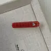 Grampo de Cabelo Coração Xadrez Estilo Menina Versátil para o Dia a Dia Moda Presilha Bico de Pato Grampo de Cabelo Acessório de Cabelo Estilo Novo