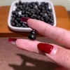 Atacado ébano, jacarandá, pereira, bodhi estrela lua mini perfurado cabaça pequena peças de mão, acessórios para pulseira DIY