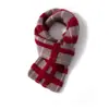 Bufanda Nueva de Cachemira a Cuadros para Hombres y Mujeres, Cálida para Otoño e Invierno, Versátil Versión Coreana, Bufanda de Cuello Gruesa Tejida