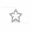 Aretes de aleación de titanio F136 con diseño de pentagrama hueco, tachuelas para cartílago con zirconia, perforaciones para labio, joyería para perforación corporal de titanio G23