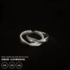Anillo Abierto Mobius de Plata 925 para Mujer Ins Moda Trendy Popular en Internet Viento Sexy Anillo para Dedo Índice