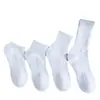 Calcetines Deportivos Populares de Alta Venta para Hombre, Calcetines Blancos de Algodón Puro de Caña Media para Baloncesto, Suela Gruesa de Felpa, Calcetines Desodorantes y Absorbentes de Sudor