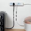 Soporte para regleta adhesivo de pared colgante de pared almacenamiento regleta sin costuras panel de enchufes sin perforaciones colgante de pared adhesivo