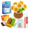 Paquete de Materiales de Crochet Más Vendido de Amazon Serie de Plantas Adornos de Flores en Maceta Regalos Soporte Dropshipping