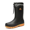 Zapatos Impermeables para Hombre de Caña Corta Antideslizantes Botas de Lluvia para Adultos y Estudiantes Estilo Coreano Moda Cuatro Estaciones Plástico Exterior Botas de Agua