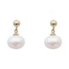 Pendientes de botón de perla tipo panecillo Mabei diseño de nicho pendientes de lujo ligero de alta calidad pendientes elegantes y de moda para mujer principios de primavera