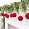 Juego de Bolas Decorativas de Flocking Navideño Transfronterizo, Adornos Colgantes para Decoración de Escena Navideña en Casa Venta al por Mayor