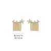 Pendientes de Borla de Flor de Zirconia con Diseño de Nicho Estilo Francés Transfronterizo para Mujer, Estilo de Lujo Ligero Exquisito y Elegante