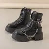 Botas Martin Estilo Británico Tacón Grueso Talla Pequeña Mujer Otoño Con Cordones Tobilleras 2026y Punk 2k Nuevas Botas de Motociclista