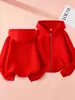 Ropa para Niños, Chaquetas para Niños y Niñas, Sudaderas con Capucha Gruesas de Otoño e Invierno para Niños Mayores, Sudaderas con Cremallera Deportivas para Niños en Stock
