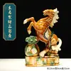 Caballo de Cerámica Tang Sancai, Adorno Artesanal del Año del Caballo, Caballo de Cerámica para Sala de Estar y Oficina, Éxito en Todo, Regalo de Decoración para Escritorio