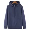Sudadera con capucha exclusiva transfronteriza de algodón chino de 320 g, corte regular, casual, holgada, versátil, de otoño, moderna, color liso, para hombre