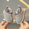 Botas de Neve Infantis, Sapatos Grandes de Algodão para Meninas de Inverno, Botas Curtas para Meninos, Botinhas de Lã para Bebê, Sapatos Quentes, Espessados e Antiderrapantes
