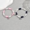 2024 Nuevo Estilo Europeo y Americano Pulsera para Pareja Traje Personalizado Amor Dibujo Animado Gato Diseño Diamante Pulsera