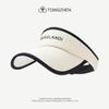 Sombrero protector solar para mujer, nuevo sombrero de verano que cubre la cara y muestra la cara, pequeño sombrero anti-UV para correr, deportes, con lengüeta de pato, sombrero de copa vacío
