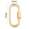 Hebilla de Conexión de Acero Inoxidable Corazón Pequeño Estrella de Cinco Puntas Ovalada Rectangular Galvanizado Conservante del Color Accesorios para Pulsera Collar DIY