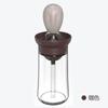 Botella de aceite de silicona para cocina, olla para aceite, cepillo cuantitativo para hornear, cepillo para aceite para barbacoa al aire libre, olla para aceite de silicona, cepillo para aceite, tanque integrado