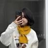 Lenço de Milho Autoadesivo Dongdaemun Tricô Cruzado Mistura de Lã Coreia do Sul Compra em Dongdaemun