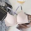 Sutiã Sexy Decote V Profundo Alças Cruzadas Sem Costura Fivela Frontal Push-Up Costas Bonitas Íntimos Sem Aros Sutiã Bojo Interno All-In-One para Mulheres