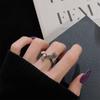 Diablo Gothic Style Personalizado Raven Diamond Anel de Abertura Personalizado Devil Wings Sweet and Cool Love Thorns Acessórios para Mulheres