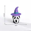 Accesorios de decoración DIY para paisaje en miniatura de casa embrujada de calabaza de calavera brillante de Halloween transfronterizos, figuras pequeñas
