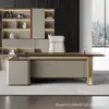 Escritorio de Jefe Escritorio de Oficina Lujo Alto Gama Oficina Moderno Simple Escritorio de Gerente Supervisor Muebles de Escritorio Ejecutivo de Alta Gama
