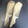 Pente de Chifre de Carneiro Dentes Finos Cabo Curvo Único Dentes Espessados Pente de Chifre Material Natural Pente com Menos Eletricidade Estática e Menos Danos aos Cabelos
