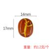 YQT Mini Transparente Cor Grão de Café Comida Brincar DIY Creme Cola Resina Acessórios Celular Capa Geladeira Adesivo Brincar Brinquedo de Casa