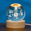 Venta al por mayor directa de fábrica sistema solar galaxia luna creativo 3d grabado láser bola de cristal luz nocturna
