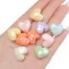Cuentas de Acrílico Color Chapado AB Corazón de Melocotón Estrella de Cinco Puntas Cuentas Hechas a Mano DIY Collar Pulsera Accesorios para Ropa