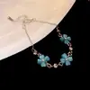 Pulseira Qingyu Estrela Cadente~Estilo Coreano Minimalista com Zircônia Degradê, Toque de Luxo Leve de Alta Qualidade, Joia de Mão Exquisita e Versátil