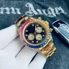 Comércio Exterior Transfronteiriço Marca de Trabalho Cronógrafo de Função Completa Popular de Negócios Luxo Totalmente Diamantado Mecânico Totalmente Automático Relógio de Negócios Atacado
