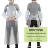 Avental de fábrica de alimentos à prova d'água e à prova de óleo de PVC para homens chef aquático abate de produtos aumentou o espessamento trabalho de proteção do trabalho avental transparente