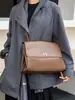 Bolso de Hombro Único de Cuero Genuino para Mujer 2026 Nuevo de Moda Coreano de Nicho Bolso de Axila Texturizado Elegante de Gran Capacidad Bolso para Viajes Diarios