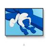 Pintura Decorativa Moderna Master Kaws Pitufos Dibujo Animado Abstracto Simple Moda Nórdica Habitación Infantil Pared Sala de Estar Pintura Colgante