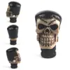 Manopla de Câmbio de Carro Caveira Modificação Personalizada Manopla de Câmbio Fantasma Cicatriz Resina Alavanca de Câmbio Universal