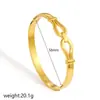 Hebilla de Herradura en Forma de U de Acero Inoxidable Pulsera Hidráulica para Mujer, Moda Transfronteriza Joyería de Oro de 18 Quilates, Pulsera Elegante de Diseño Personalizado