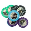 Fichas de Poker para Clube de Cartas, Material Compósito Cerâmico Antifalsificação, Mesmo Estilo de Macau, Multicolor