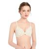 Fornecimento de fábrica sutiã fino respirável sem aro feminino estampado floral pequeno fresco lingerie beleza costas sutiã atacado